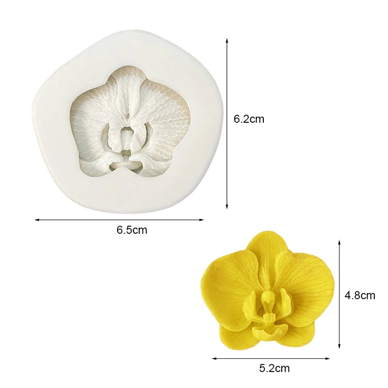 Moth Orchid Silicone Cake Mold for Fondant & Sugarcraft Decorating