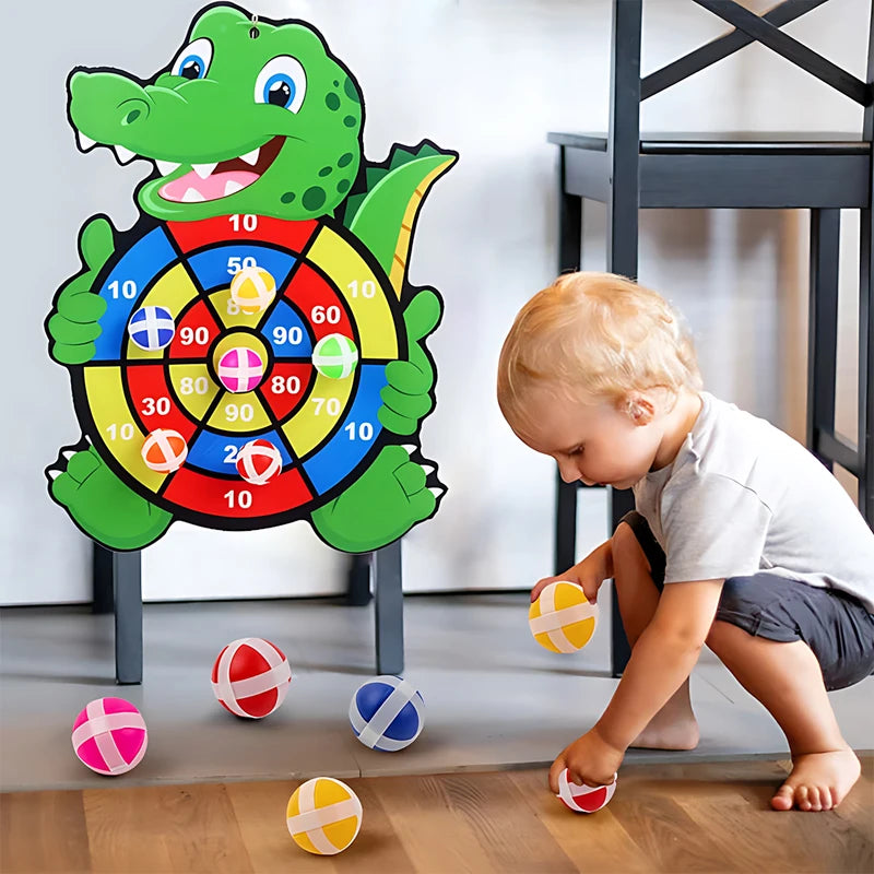 Educational Dart Board Game for Children Ages 3-7 - Indoor Montessori Kids Toy