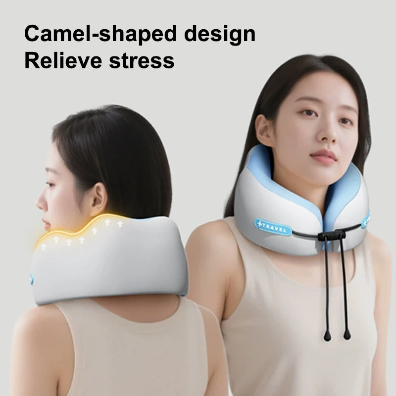Travel Memory Foam U-Shaped Pillow Neck Support for Airplane & Travel