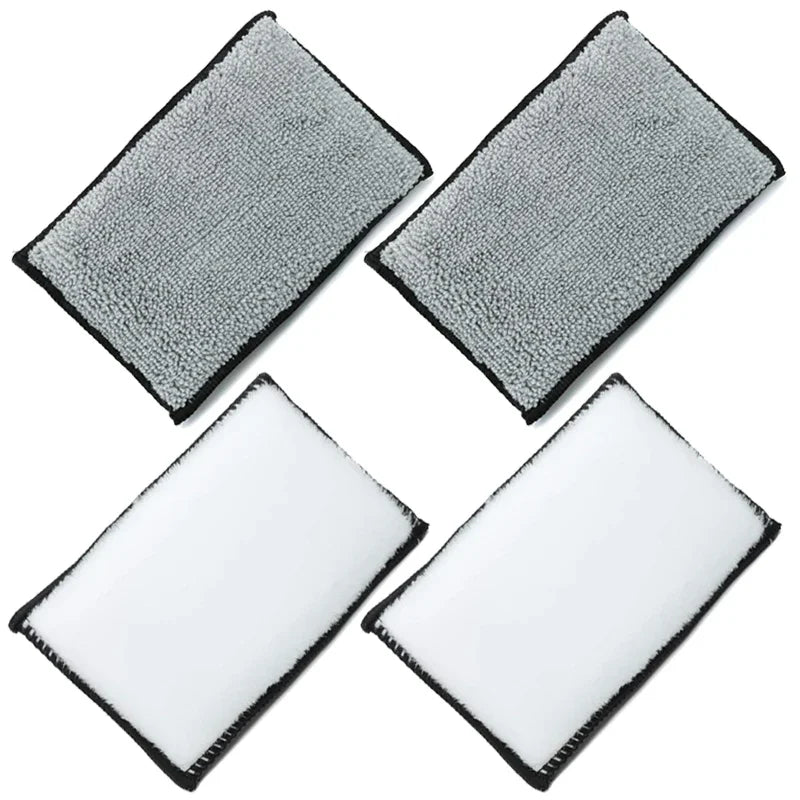 Microfiber Car Cleaning Sponge Set - Double Side Auto Detailing Waxes & Towels