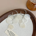 Beach Vacation Long Tassel Shell Earrings for Women Summer Statement Dangle Lightweight Jewelry