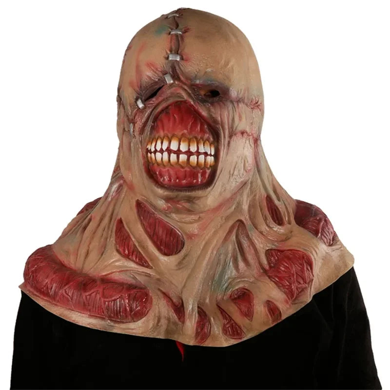 Halloween Zombie Cosplay Mask - Horror Movie Nemesis Costume Prop