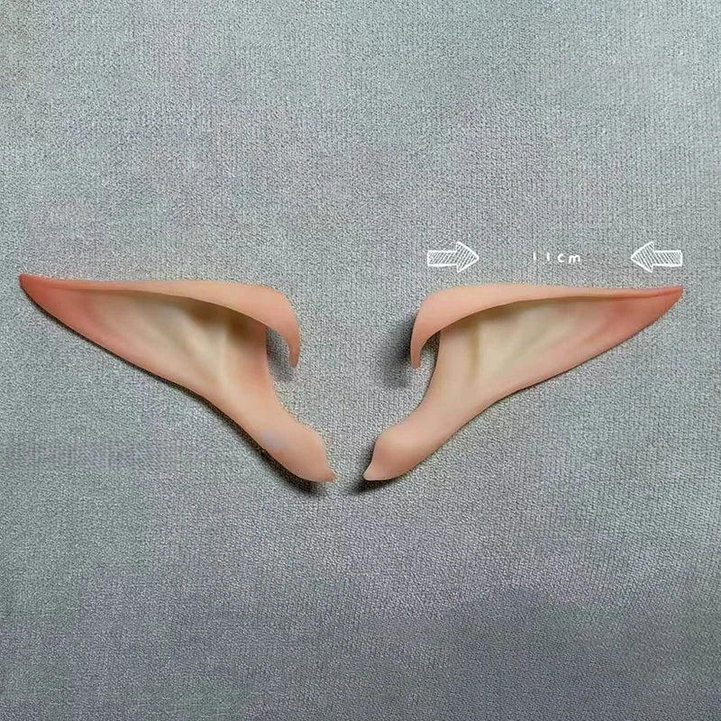Realistic Elf Ears Cosplay Accessories - Soft Silicone Pointed Fairy False Ears