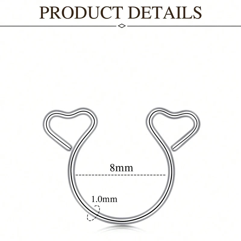 Fake Nipple Piercing Jewelry Set - Faux Nipple Rings for Women