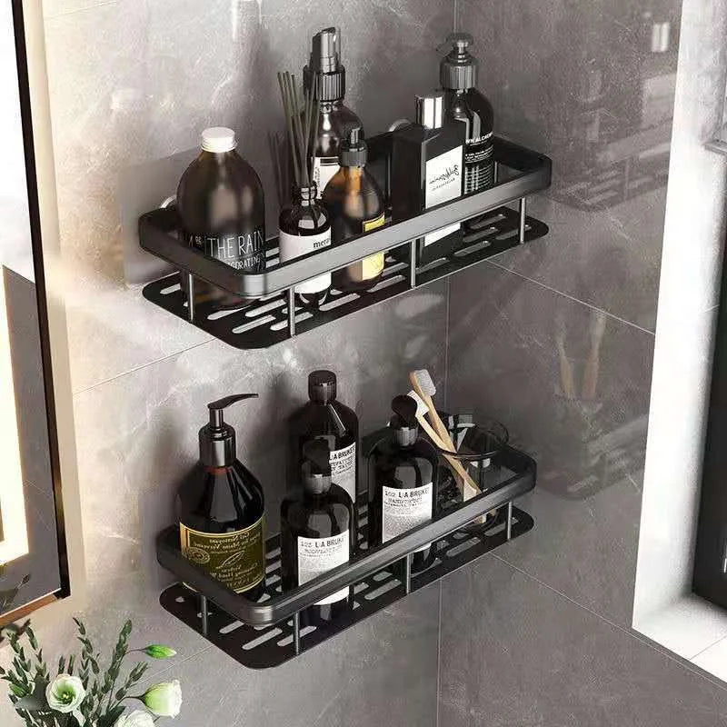 No-Drilling Wall-Mounted Bathroom Shelf Storage Rack for Bathroom Accessories
