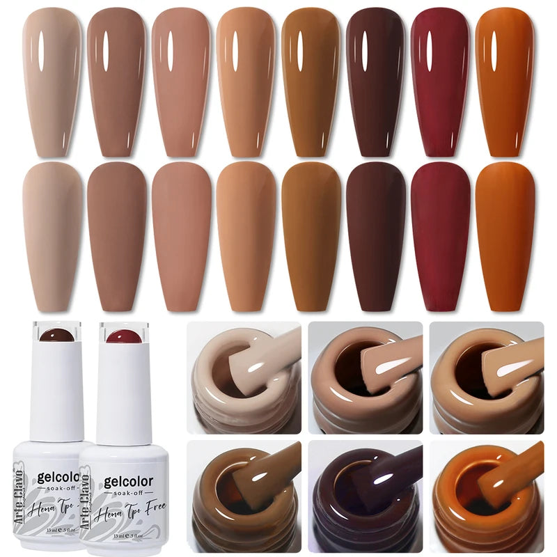 Gel Nail Polish 15ML - Semi-Permanent UV Soak Off Nail Varnish for Professional & Home Use