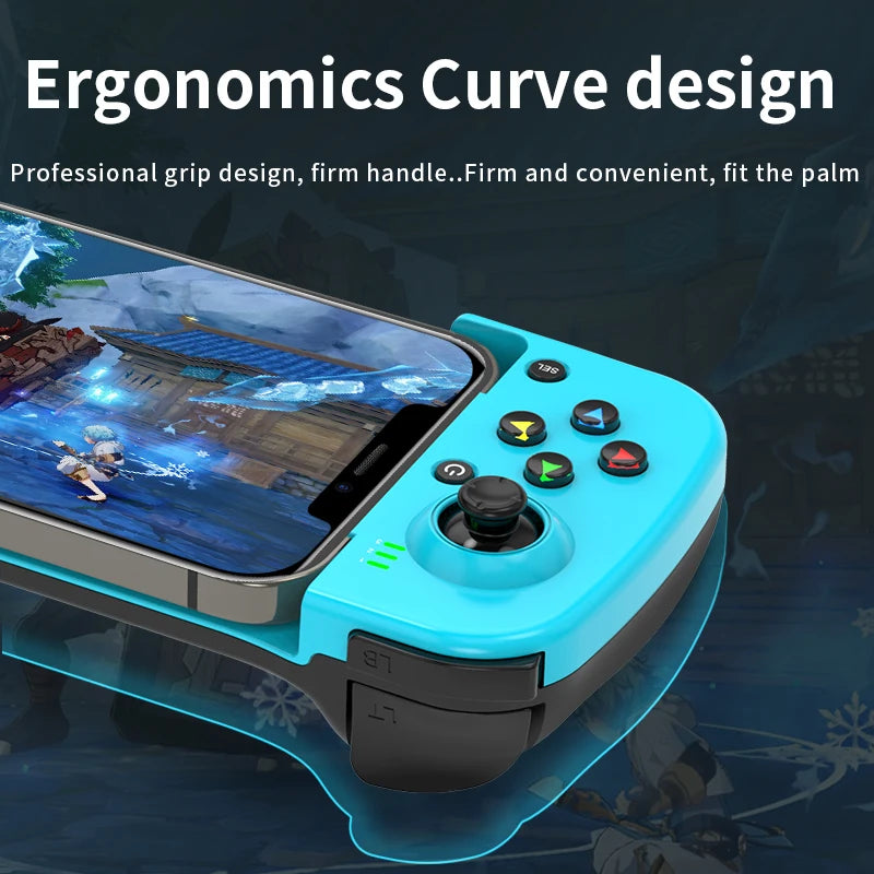 Wireless Game Controller for Mobile Phones - Supports Android/iOS & Hongmeng
