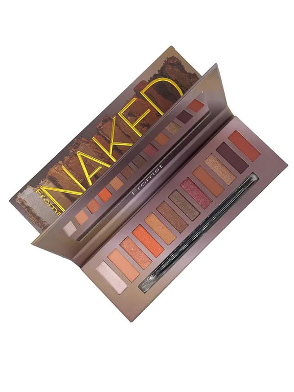 12-Color Eyeshadow Palette with Mirror - Long-Lasting Waterproof Makeup Set