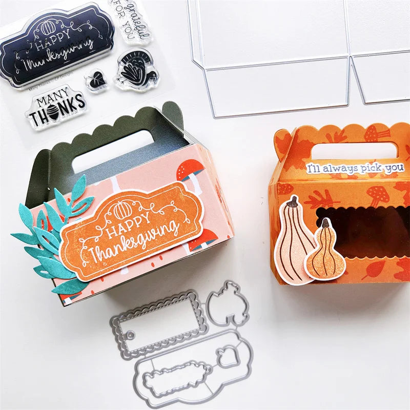 Halloween Witchy Wardrobe Sentiments Metal Cutting Dies & Stamps Craft Embossing Kit