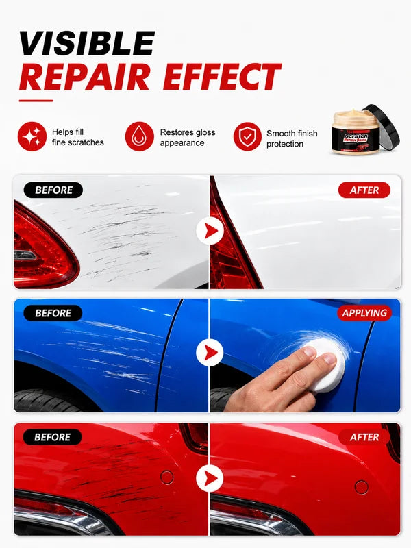 Car Scratch Remover Paint Repair Wax for All Colors Brightening Coating