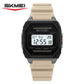 Digital Solar Power Wristwatch with Alarm Luminous Waterproof for Men