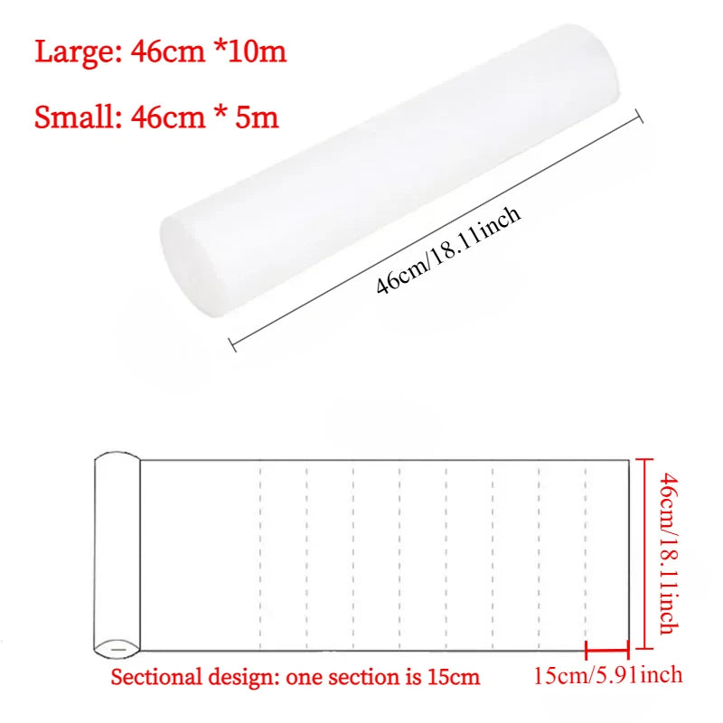 Heat-Resistant Range Hood Filter Paper Oil Absorbing Grease Sticker 60cm*5m