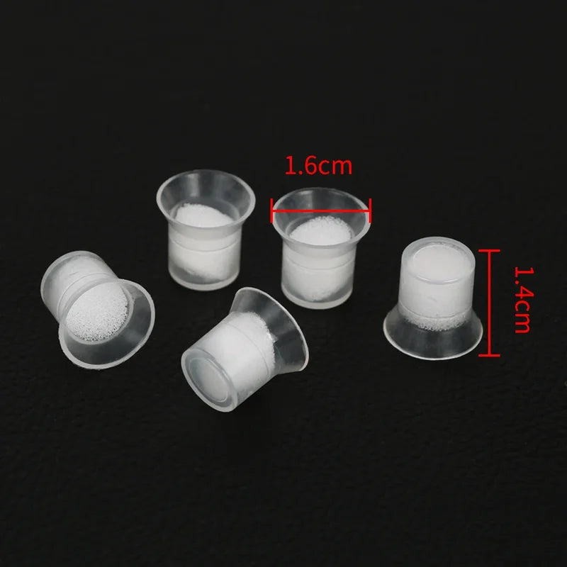 Sponge Ring Cups for Microblading & Tattoo Ink Holders - Replacement Cosmetic Cups