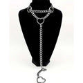 Halloween Gothic PU Leather Necklace for Parties and Costumes