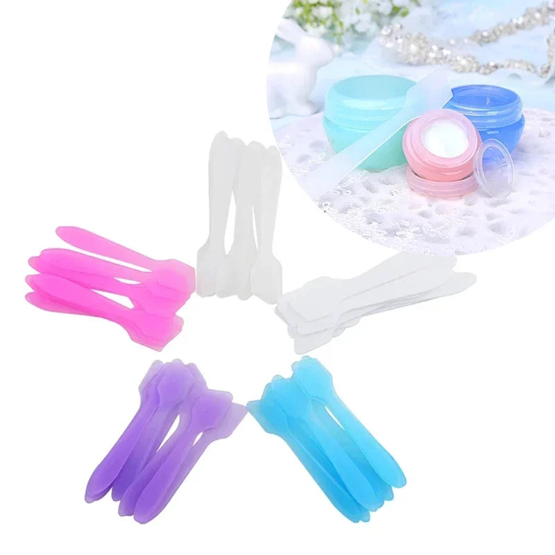 100Pcs Disposable Cosmetic Mask Spatulas & Mixing Sticks - Skin Care & Makeup Tools