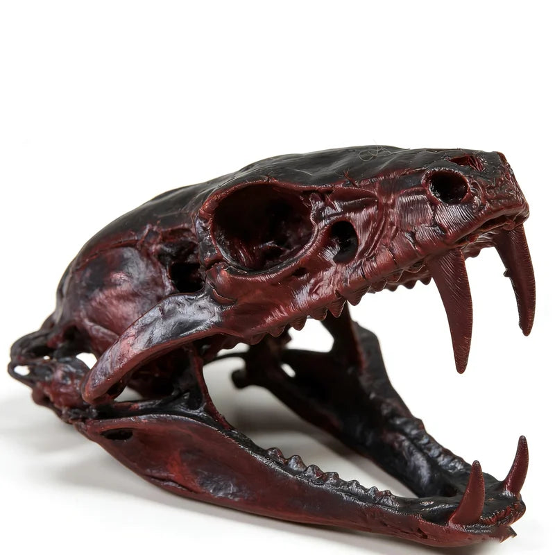 Terrifying Cobra Skull Statue Ornament - Cool Snake Skull Home Decor