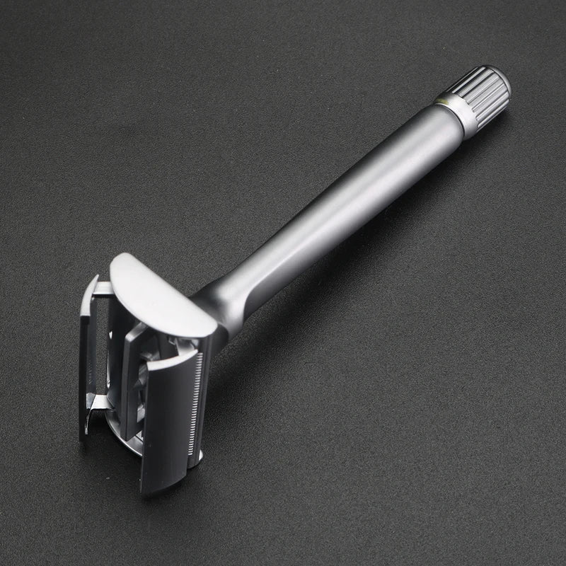 Men's Butterfly Head Manual Shaver with Anti-Snag Alloy Double Blade