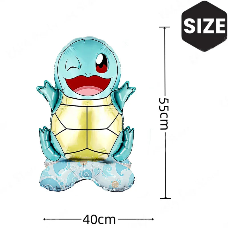 Pokemon Balloon Set for Kids Party - Pikachu Squirtle Bulbasaur Foil Decorations