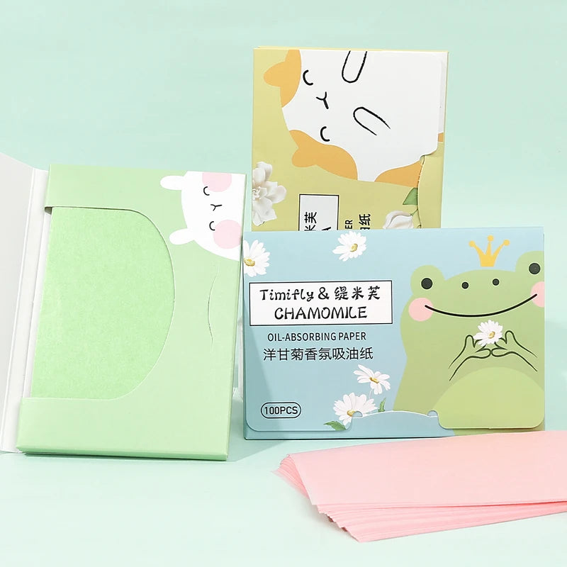Oil Absorbing Blotting Paper Sheets for Face, Oil Control & Makeup Setting
