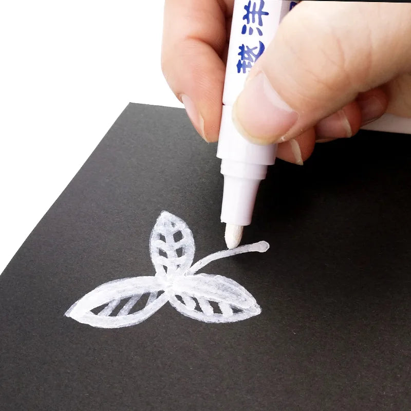 12-Color Waterproof Permanent Paint Marker for Car Tire & Surface Drawing