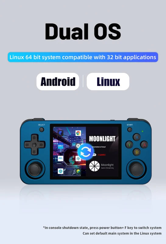 Metal 3.5 Inch IPS Touch Screen Game Player for Android & Linux - RG353M