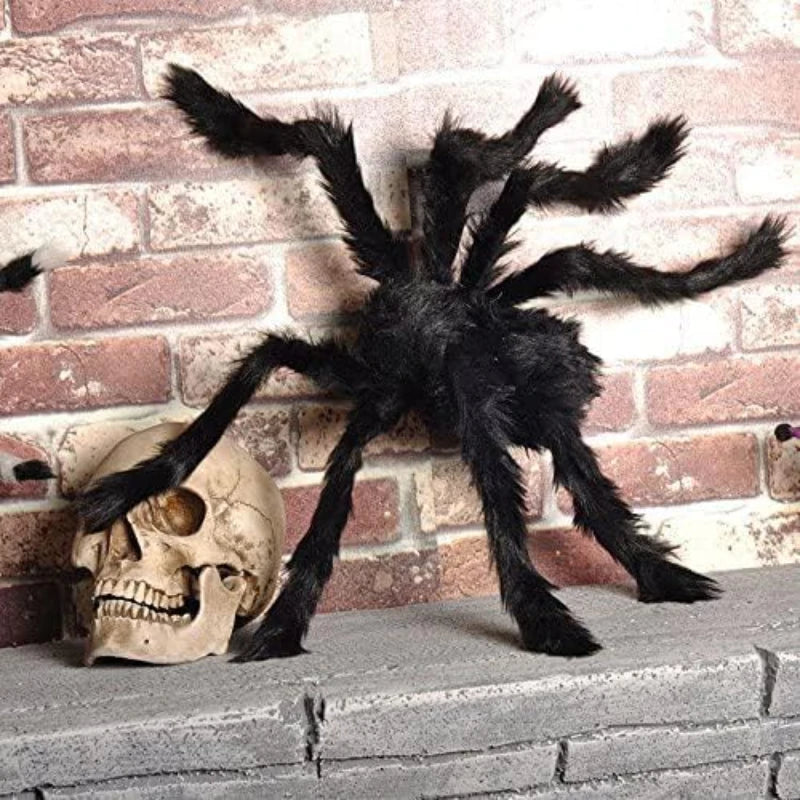 Giant Black Spider Halloween Outdoor Decoration Props for Haunted House & Party
