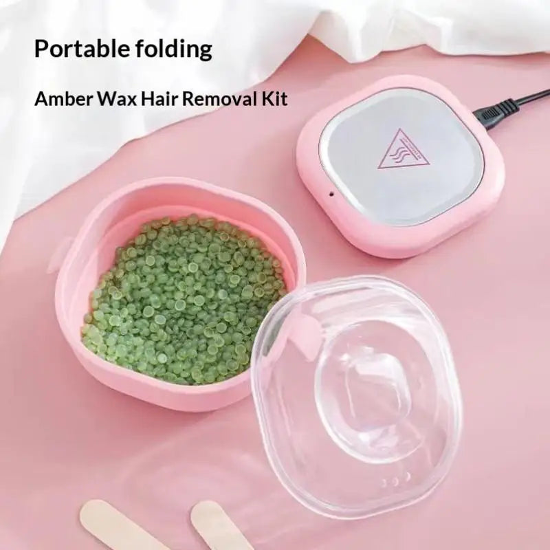 Foldable Portable Wax Heater & Warmer for Hair Removal 400ML Silicone Body Spa
