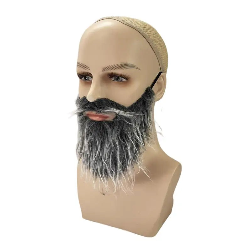 Fake Beard for Party Costumes - Realistic Mustache Prop for Carnival & Halloween