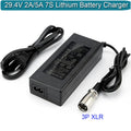 29.4V 3A/4A/5A Power Adapter Charger for 24V Electric Scooter Battery with XLR Plug