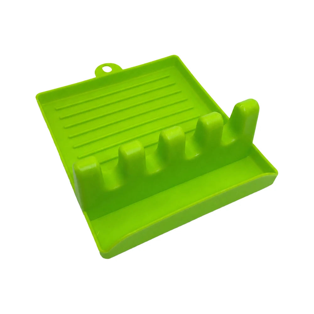 Paint Brush Stand Organizer with Drip Tray for Watercolor, Oil, Acrylic - White Plastic