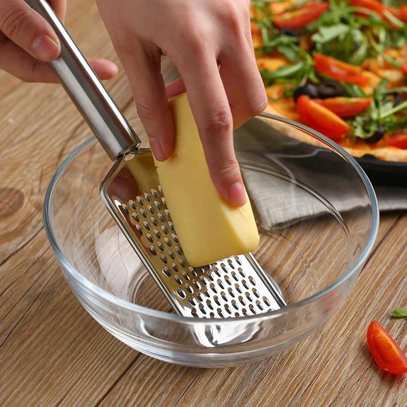 Multi-Purpose Stainless Steel Handheld Cheese Grater for Vegetables Fruits & More