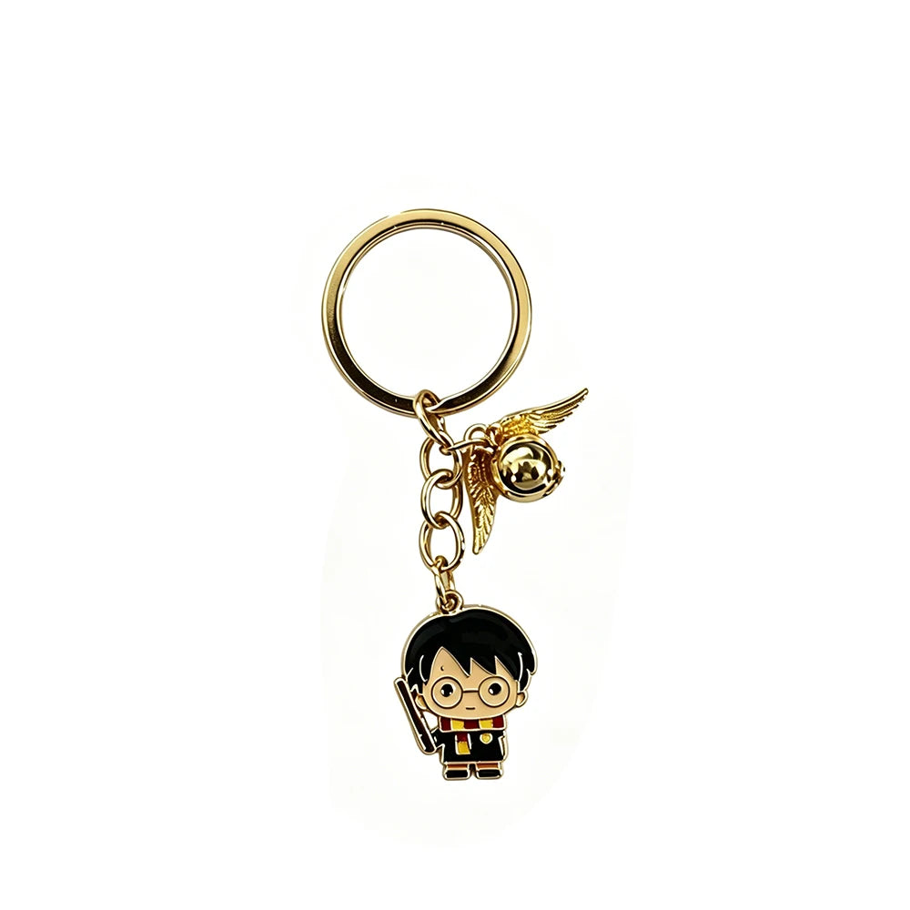 Harry Potter Metal Keychain Book Lover Gift - Magic Novel Fan Accessory