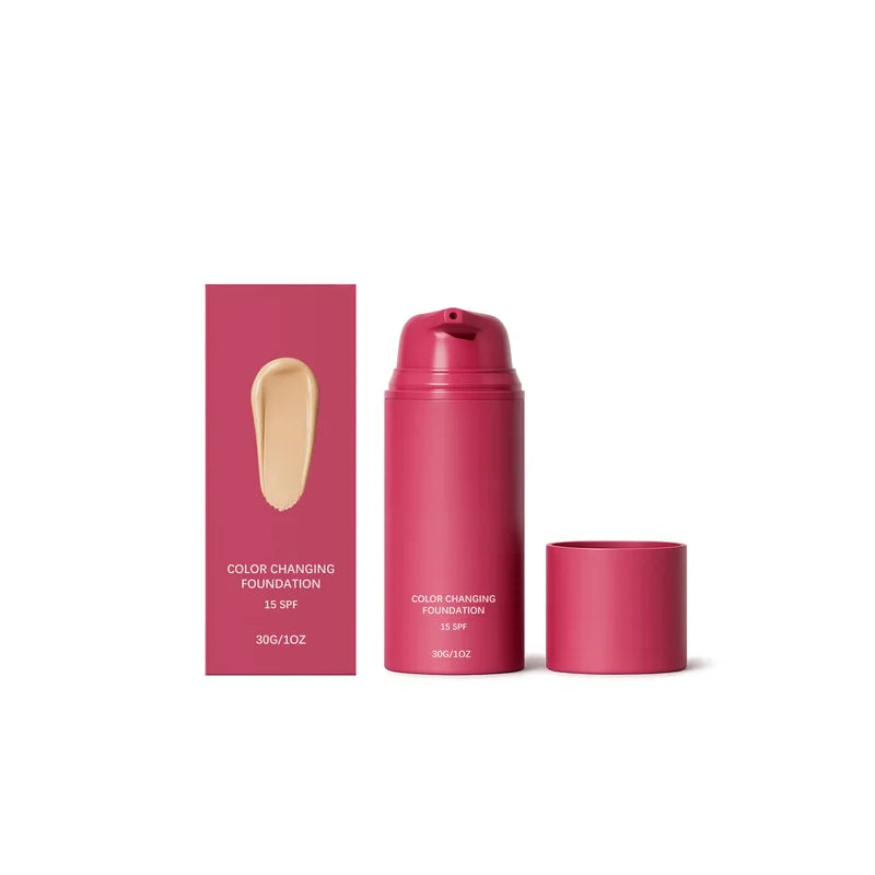 Natural Warm Tone Face Foundation for Seamless Makeup Finish - Long-Lasting & Sheer