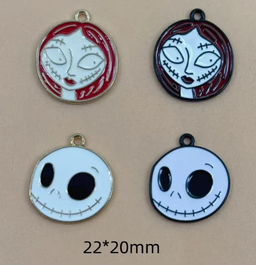 10 pcs Enamel Halloween Charms for Jewelry Making DIY Crafts & Gifts