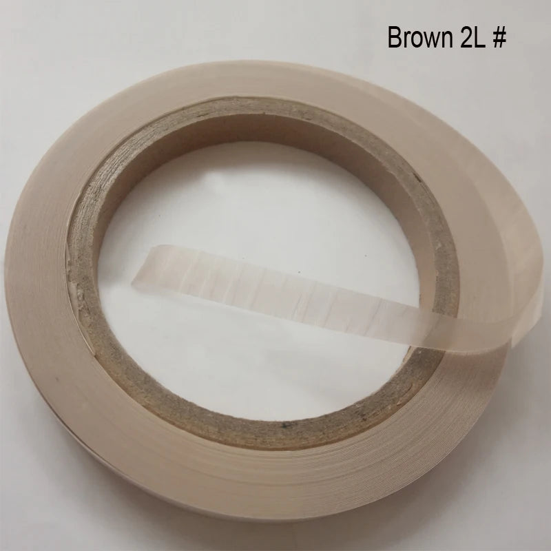 Hair Extension Tape Skin & Brown PU Glue Strips 1.0cm - Hair Extension Accessories