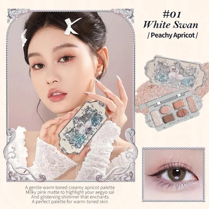 Professional Makeup Kit 5-Piece Gift Set with Mermaid Eyeshadow and Lipstick