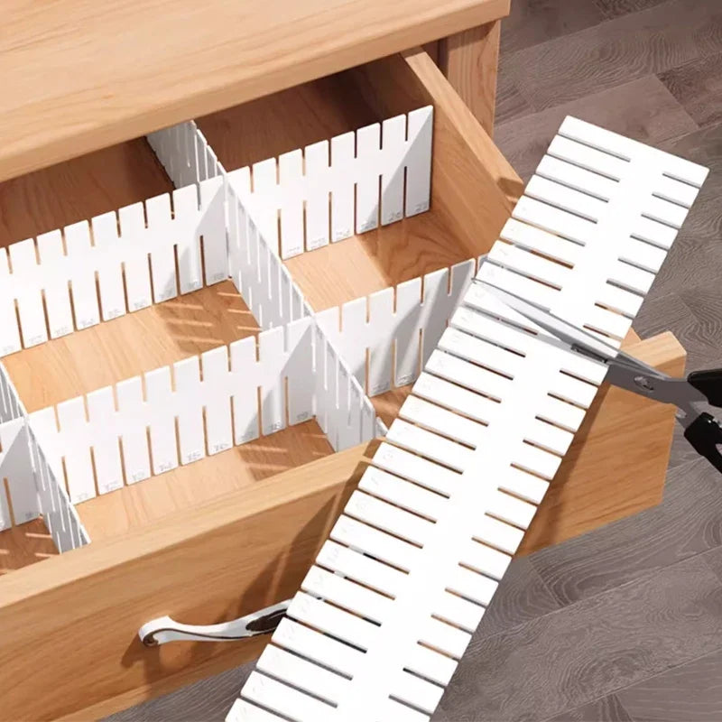 Adjustable Drawer Dividers Set - 4PCS Home Organization Storage Inserts