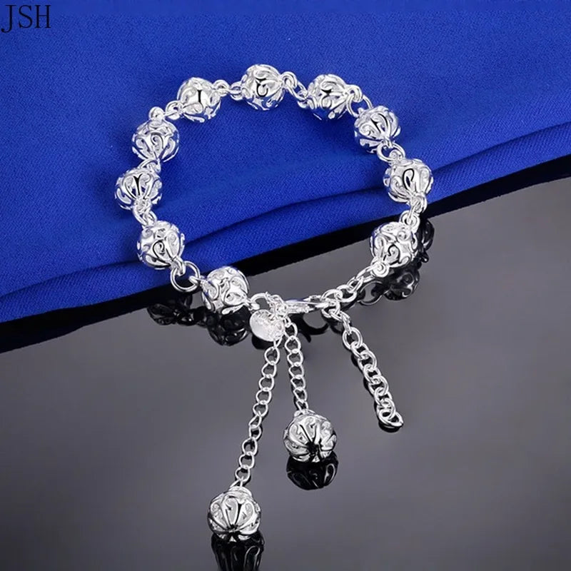 925 Sterling Silver Ladies Bracelet - Elegant Wedding Party Jewelry