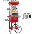 Commercial Popcorn Maker 8/12oz Electric Popcorn Machine with Scoop & SUS304 Heating Tube