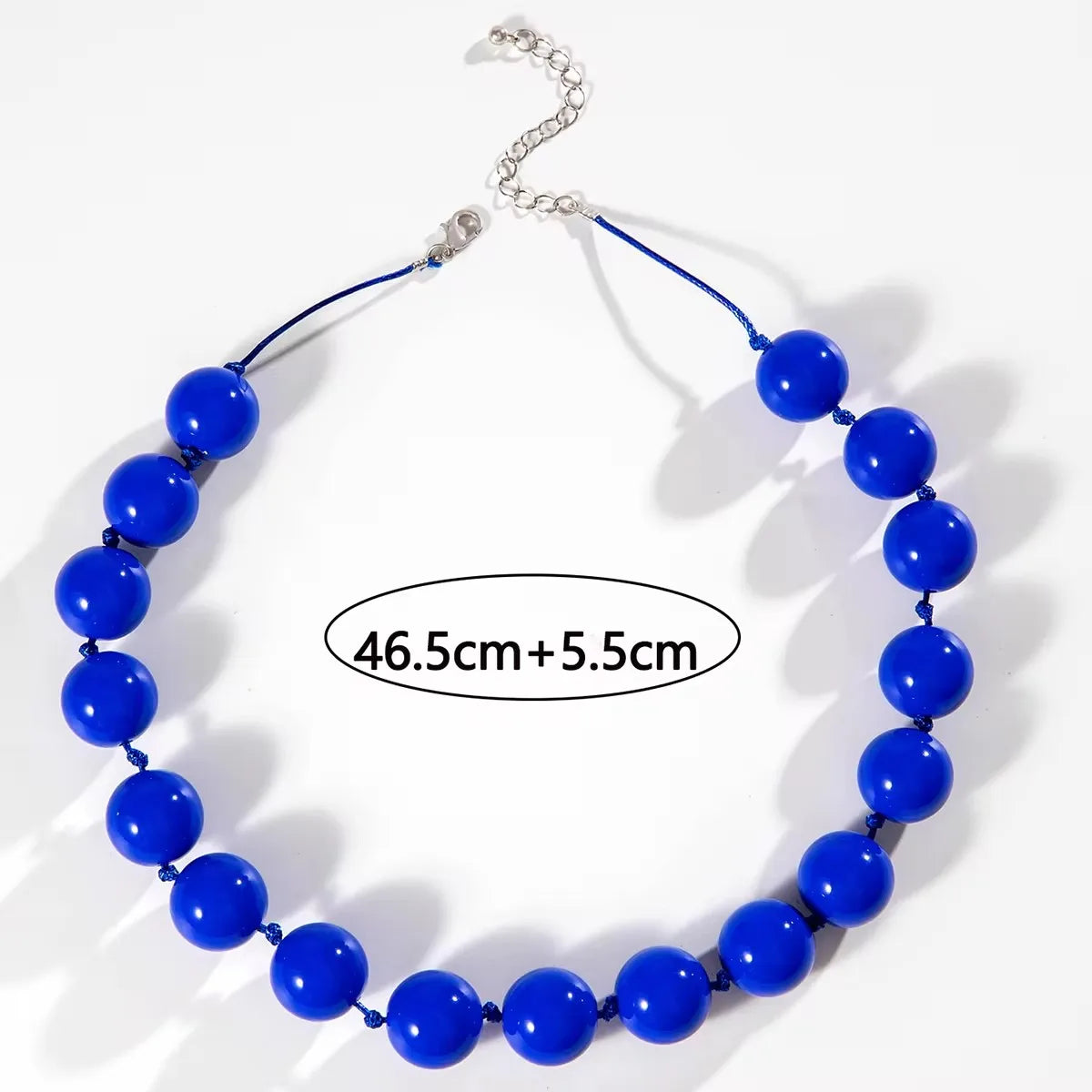 Colorful Bead Choker Necklace for Women Punk Resin Jewelry Gift Wholesale