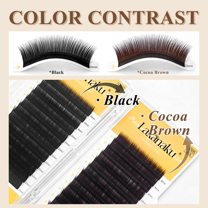 Russian Volume Eyelash Extensions Fluffy Fans with Adhesive - Premade Lash Fans