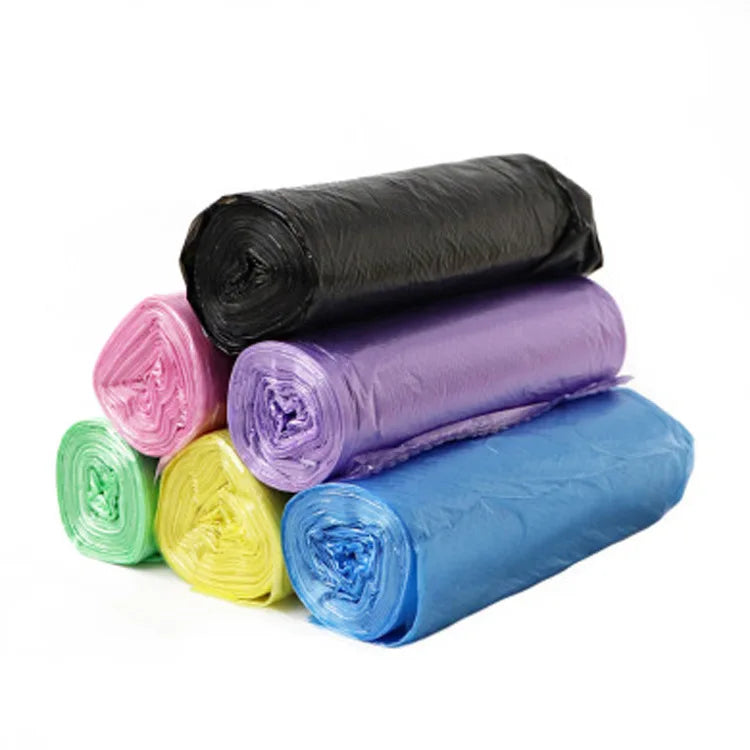 Disposable Garbage Bags Roll Pack - Durable Plastic Waste Liners for Kitchen & Home