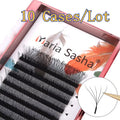 False Eyelash Extensions Clusters - Volume Mink Lashes with Easy Fan Design