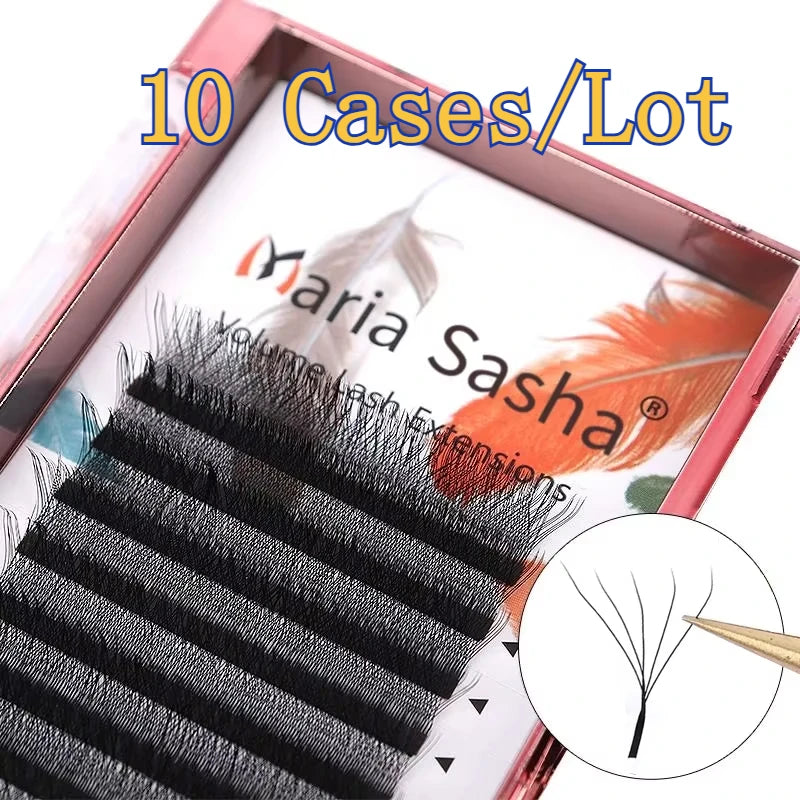 False Eyelash Extensions Clusters - Volume Mink Lashes with Easy Fan Design