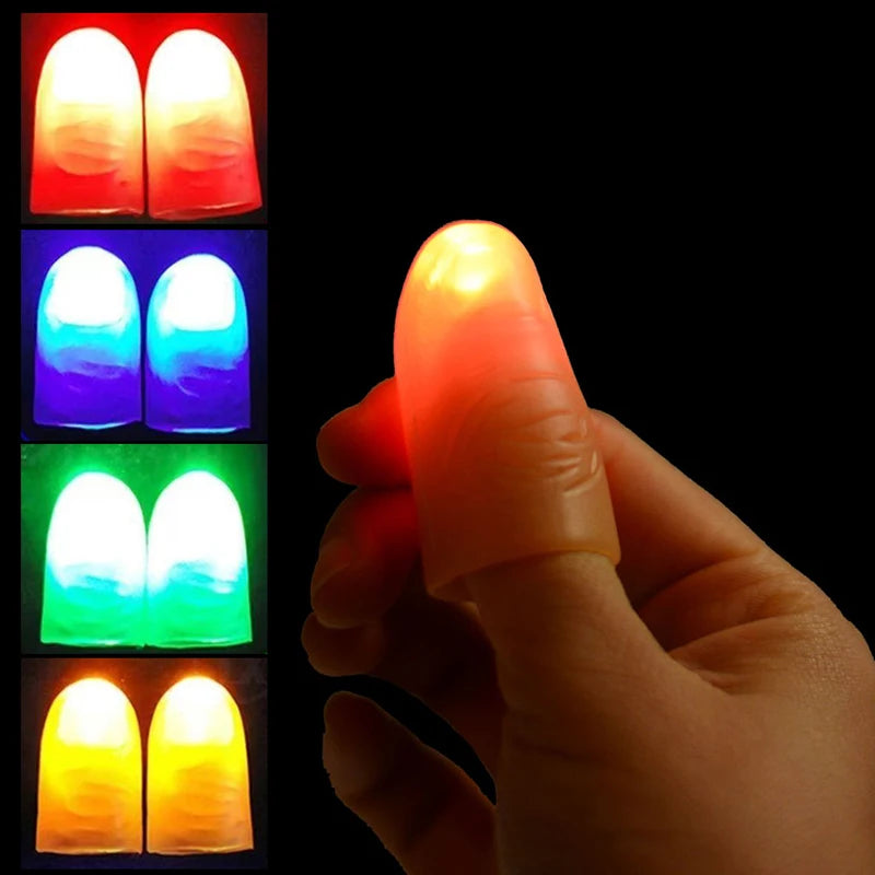 Glow in The Dark Finger Light - Luminous Thumb Trick Prop for Parties & Halloween