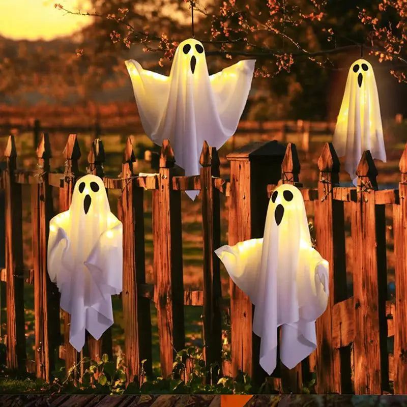 Halloween Party LED Ghost Decoration Light - Indoor Outdoor Haunted House Prop