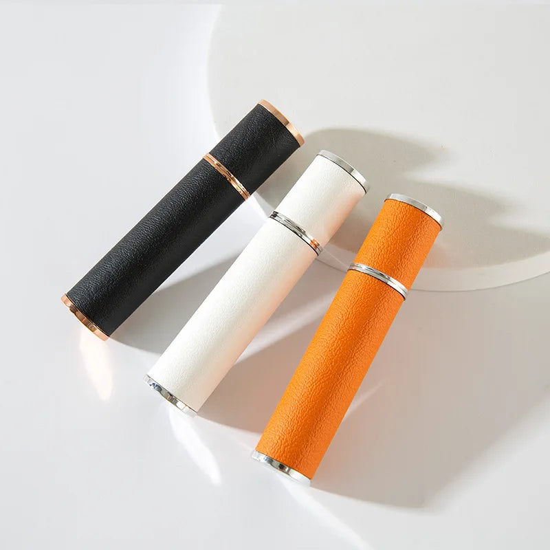 10ml Refillable Leather Glass Perfume Spray Bottle Travel Atomizer - Portable Empty Refill Bottles
