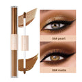 Double End Glitter Matte Eyeshadow Stick Pencil Waterproof Bicolor Makeup Tool