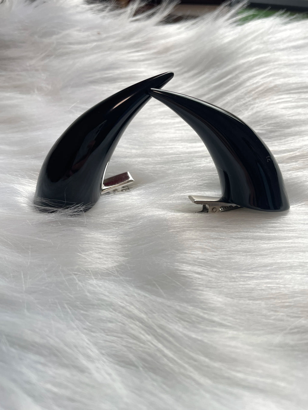Halloween Demon Horn Hair Clips - Gothic Punk Hair Accessories for Cosplay & Parties