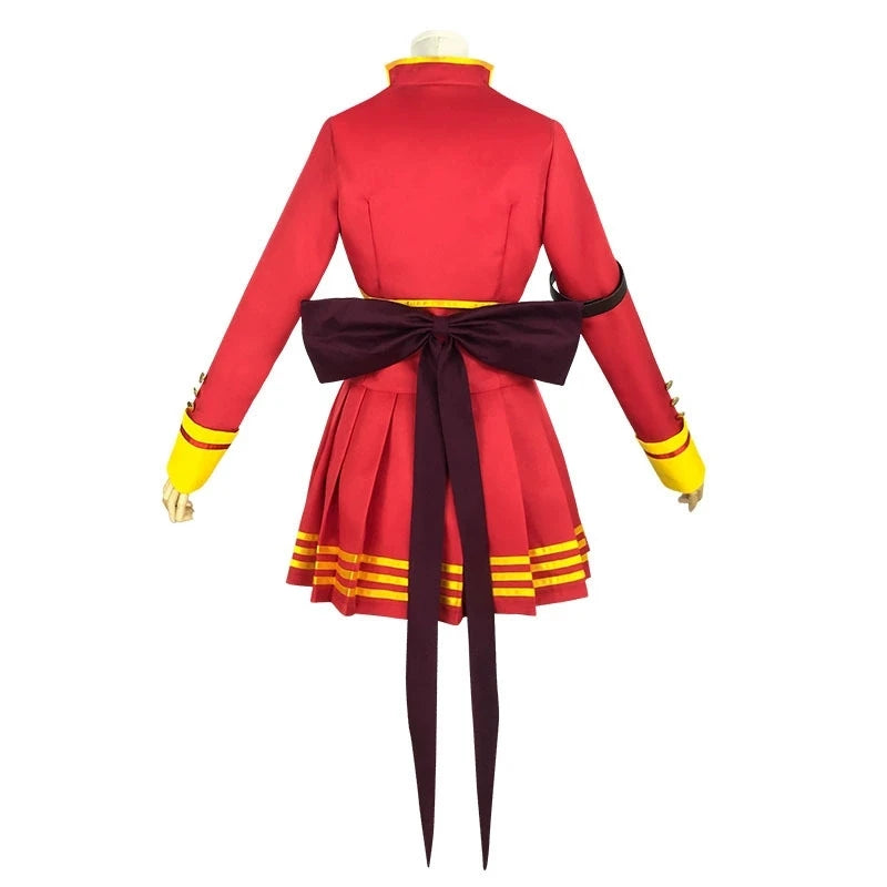 Anime Cosplay Costume UMA Musume Pretty Derby Red Uniform Dress for Women